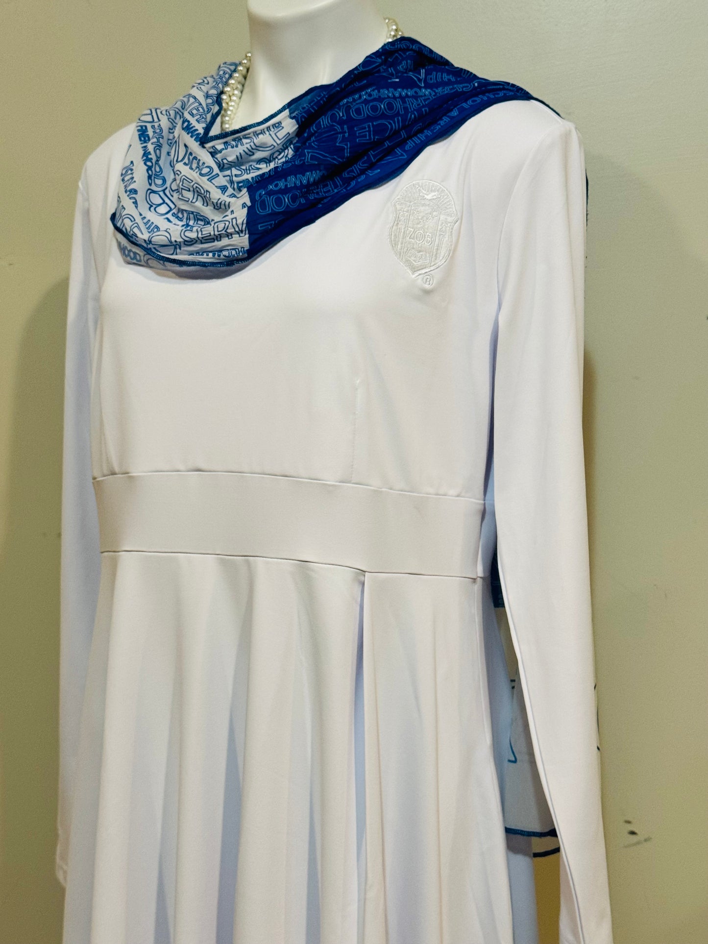 Finer SHIELD White Handkerchief Hem Dress