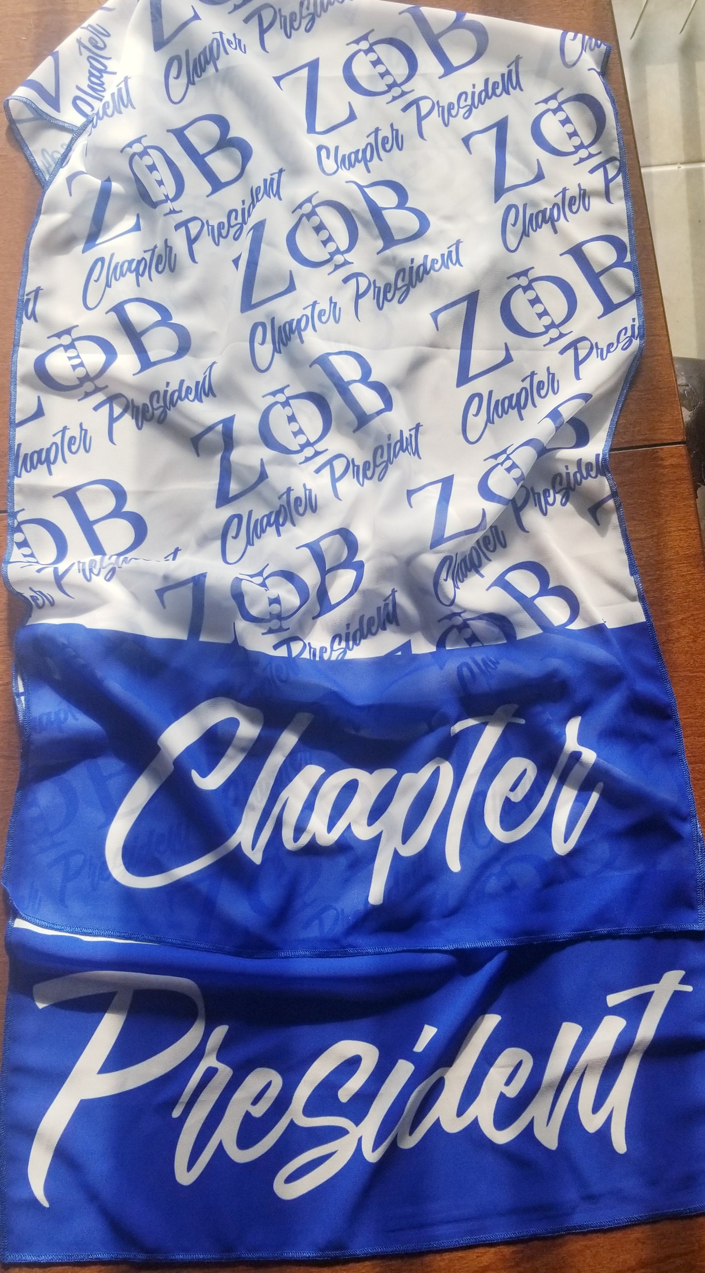 Chapter President Chiffon Scarf