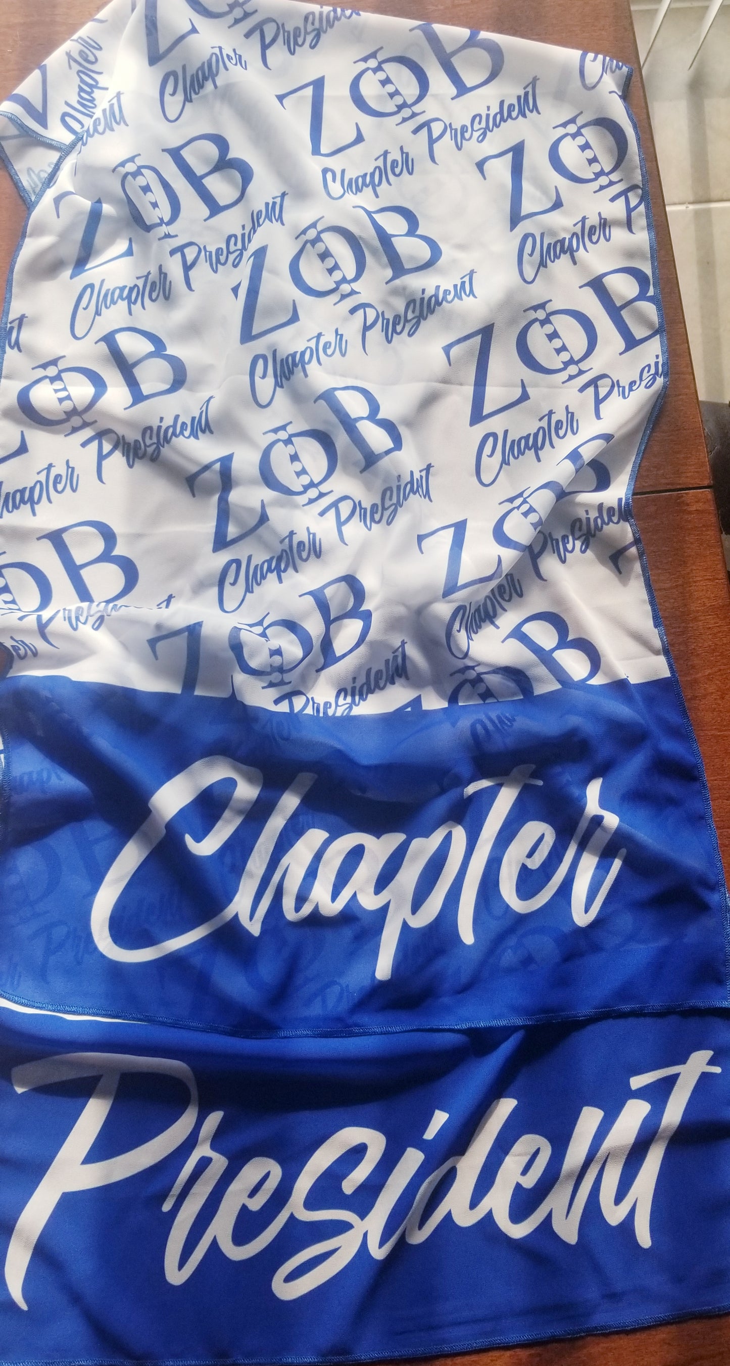 Chapter President Chiffon Scarf