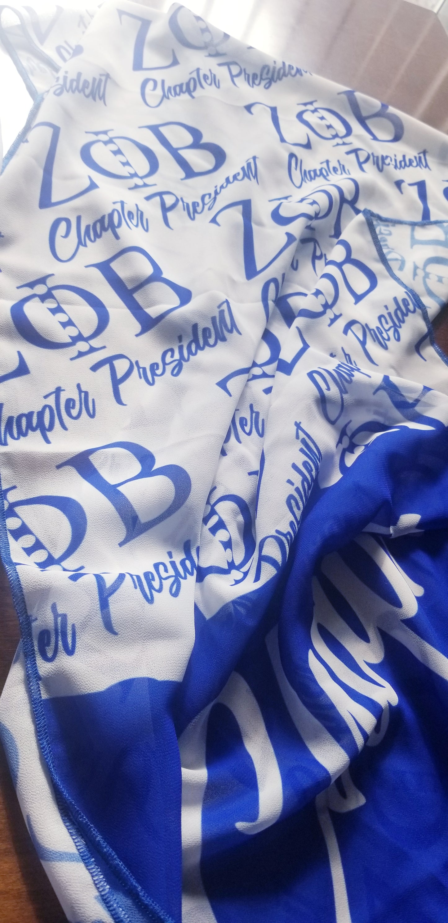 Chapter President Chiffon Scarf