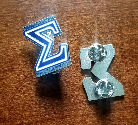 Sigma Motto lapel pin