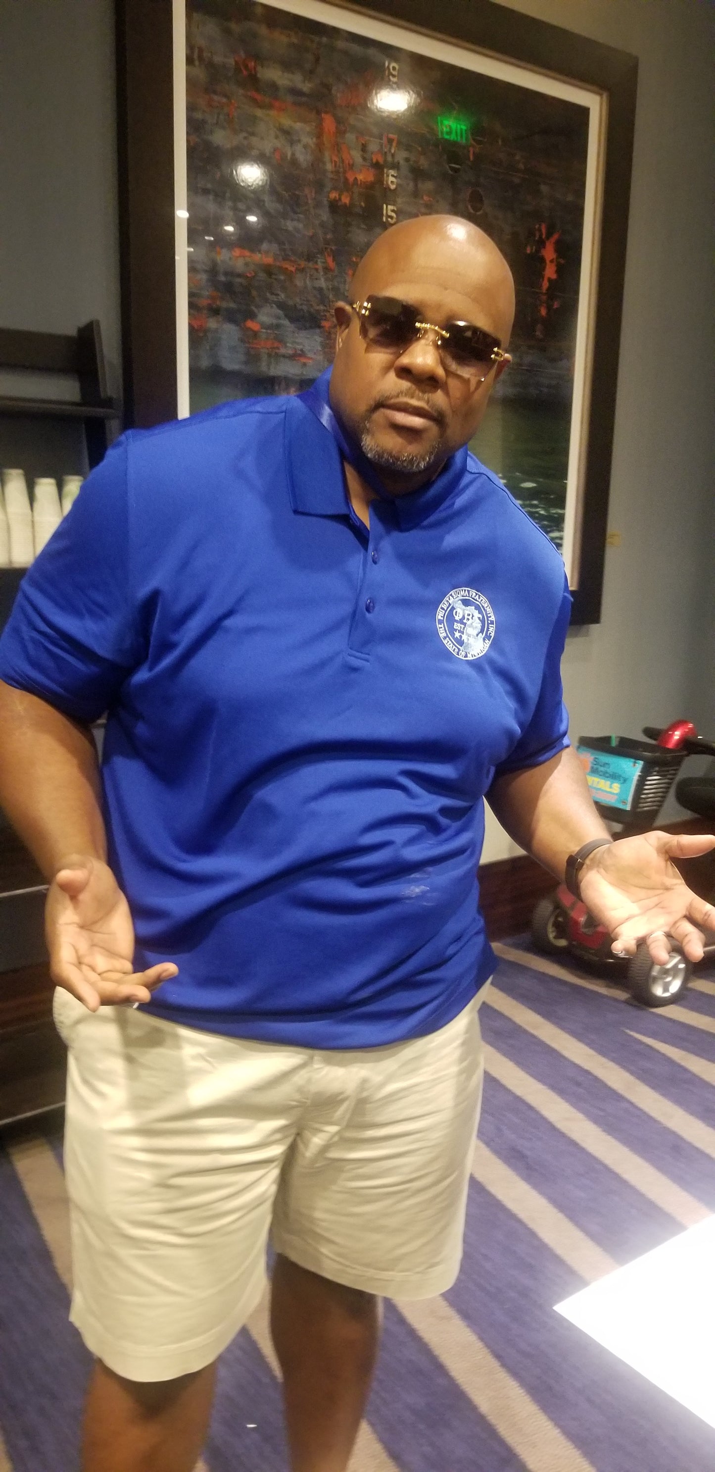Phi Beta Sigma STATE OF MI Dri-Fit Polo & Lapel Pin