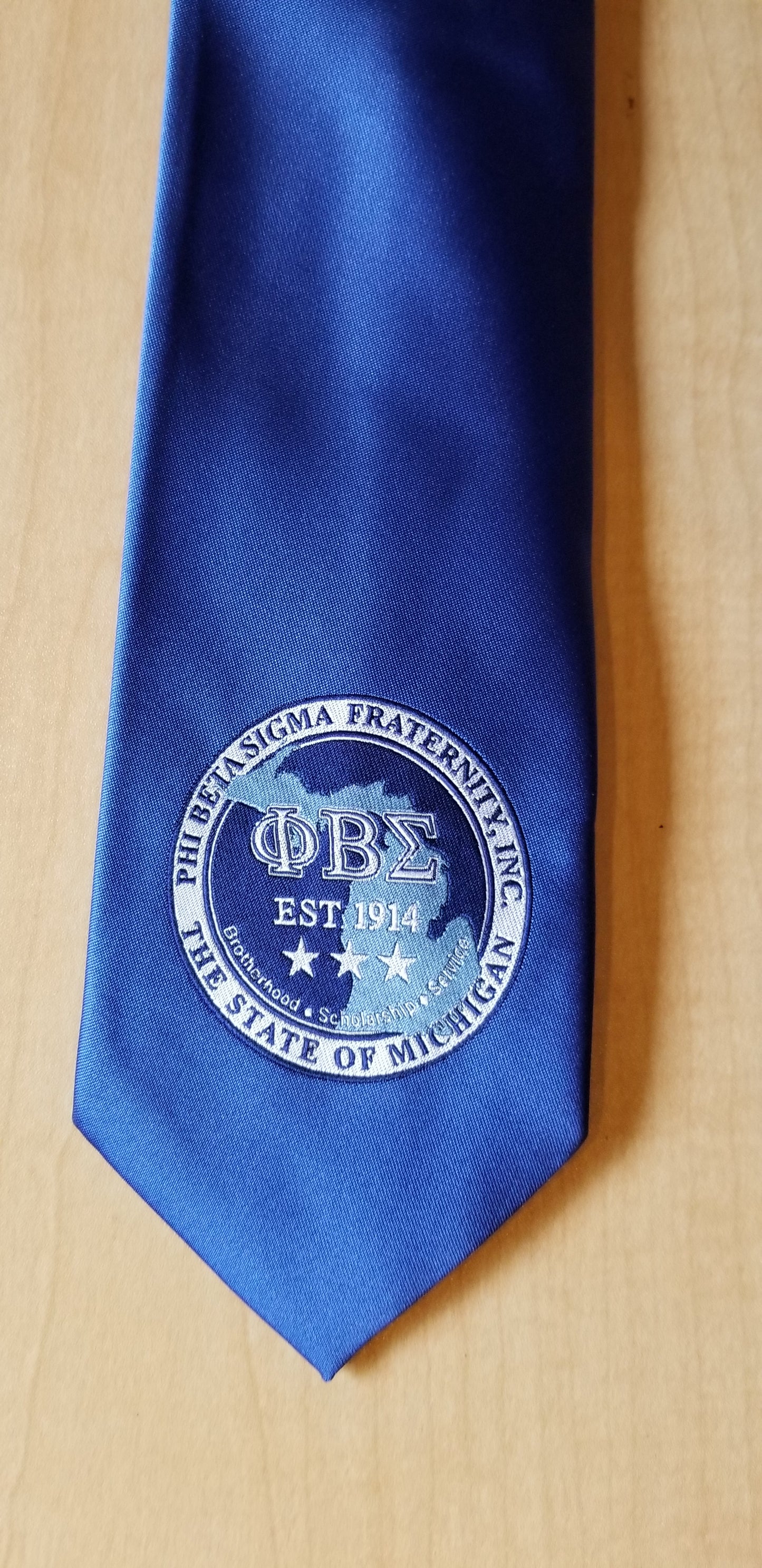 Phi Beta Sigma STATE OF MI Dri-Fit BLACK Polo & Tie