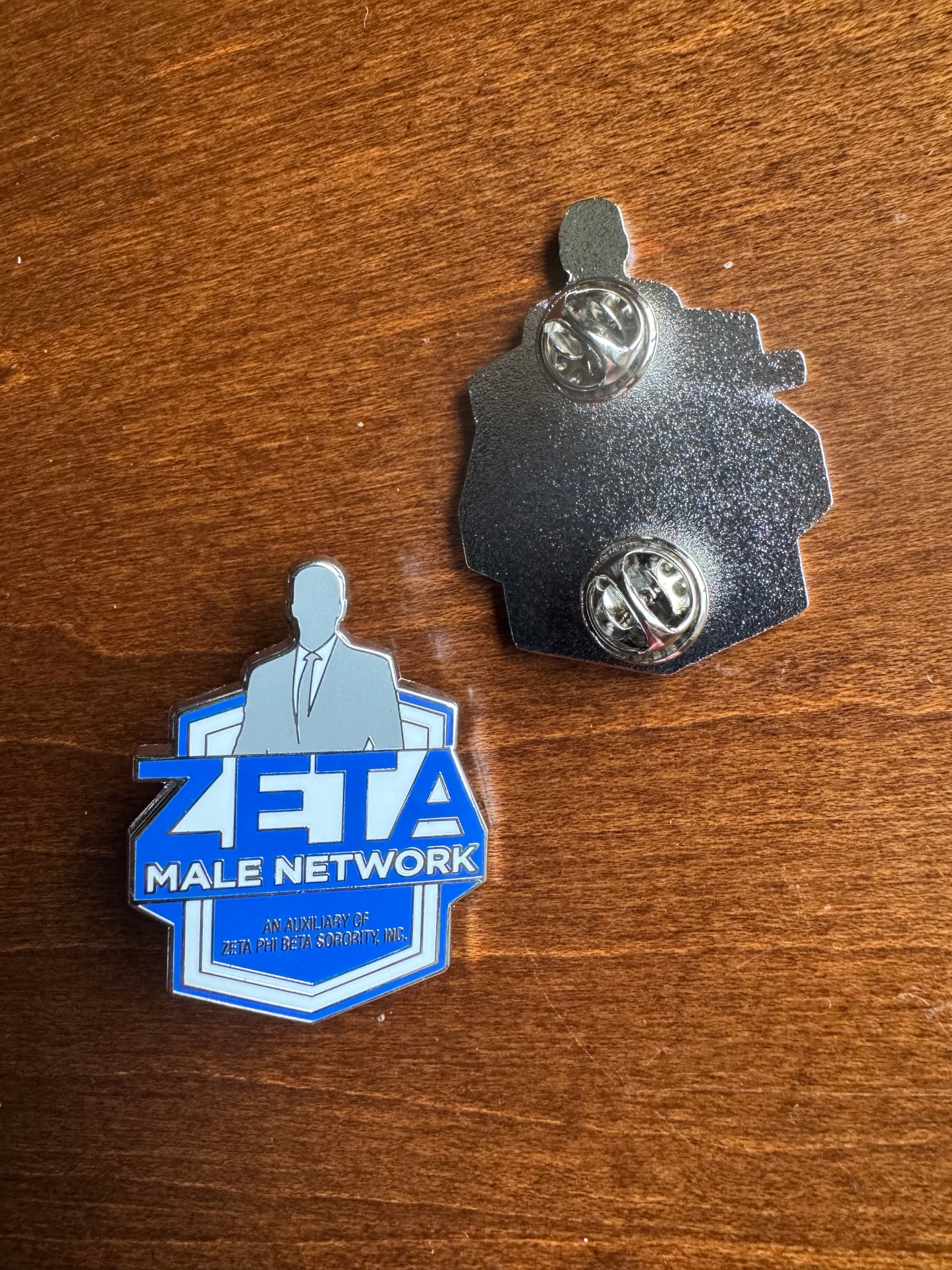 Zeta Male Network Lapel Pin