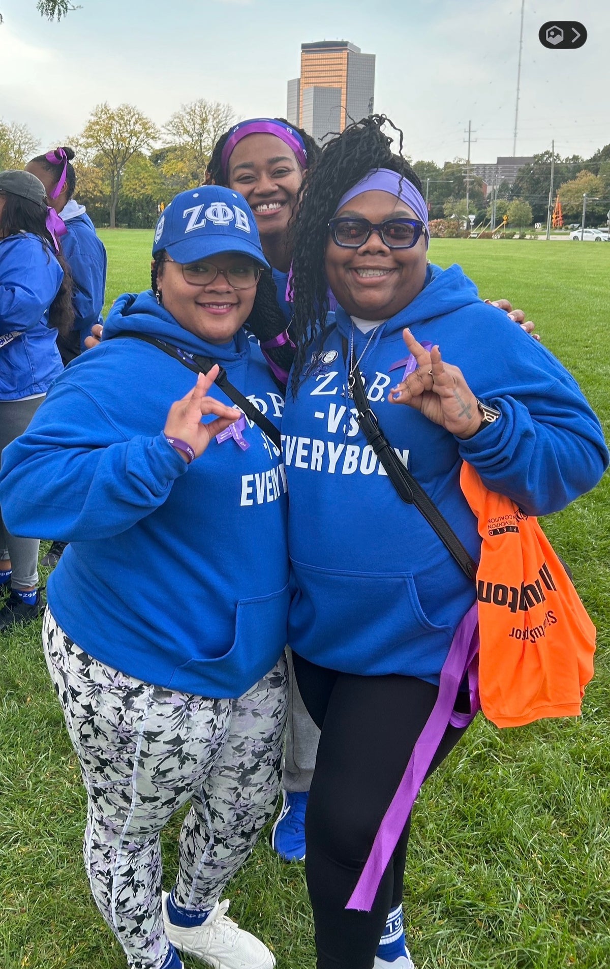 ZETA PHI BETA vs Everybody Hoodie (Royal)