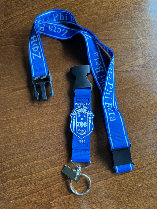 Zeta Phi Beta Premium Lanyard
