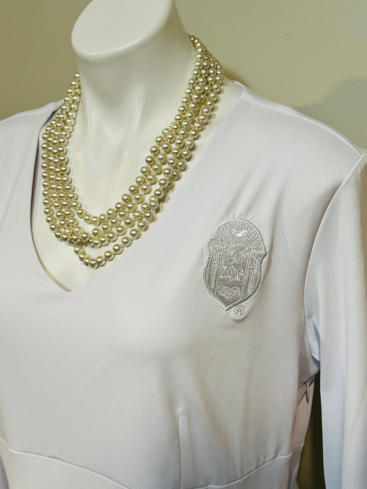 Finer SHIELD White Handkerchief Hem Dress