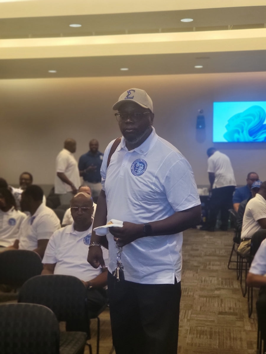 Phi Beta Sigma STATE OF MI Dri-Fit WHITE Polo