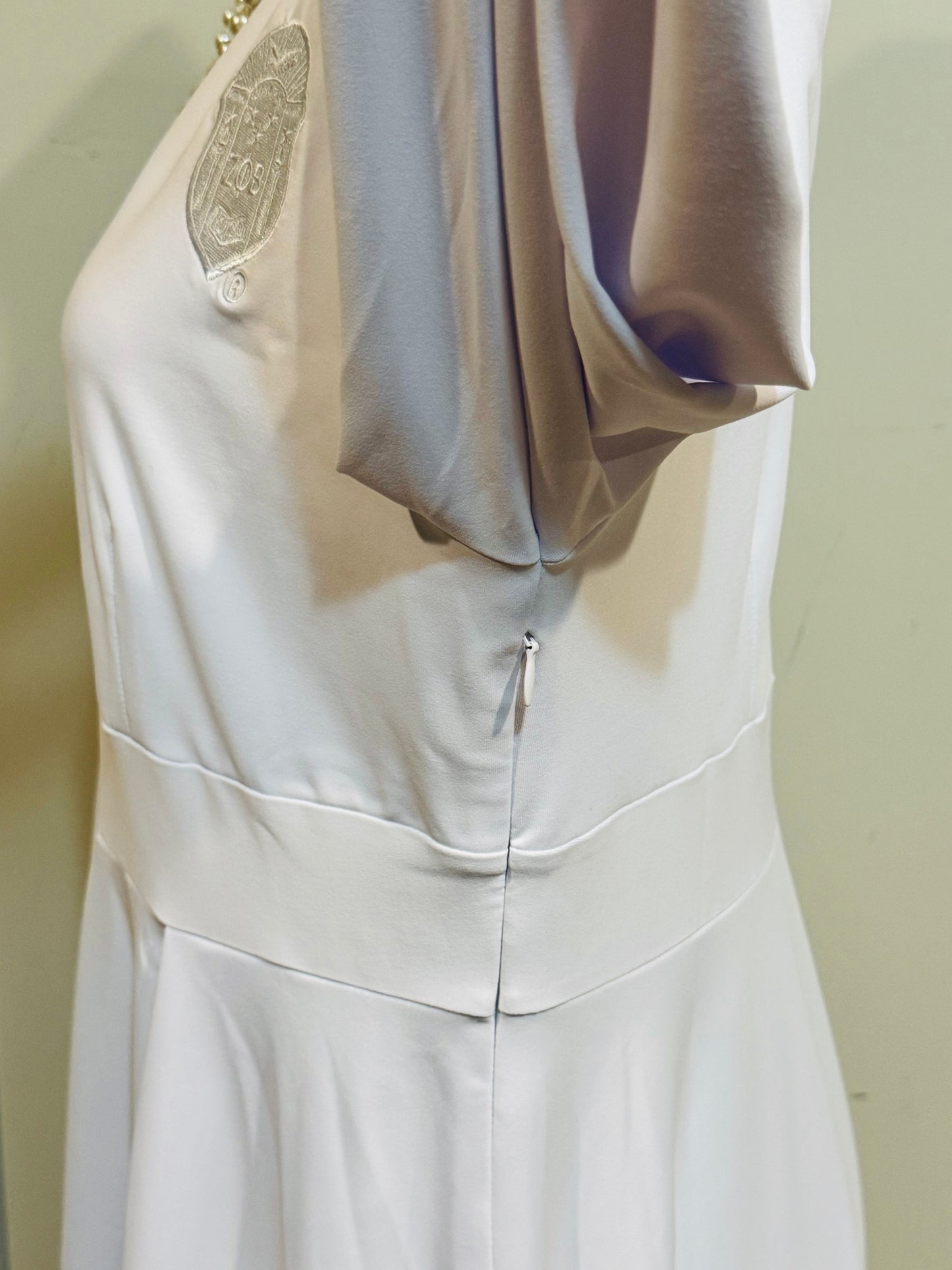 Finer SHIELD White Handkerchief Hem Dress