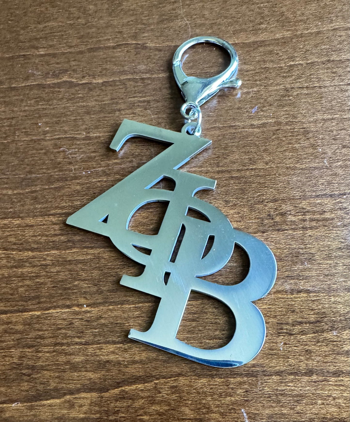 Zeta Greek Lettered Bag Charm