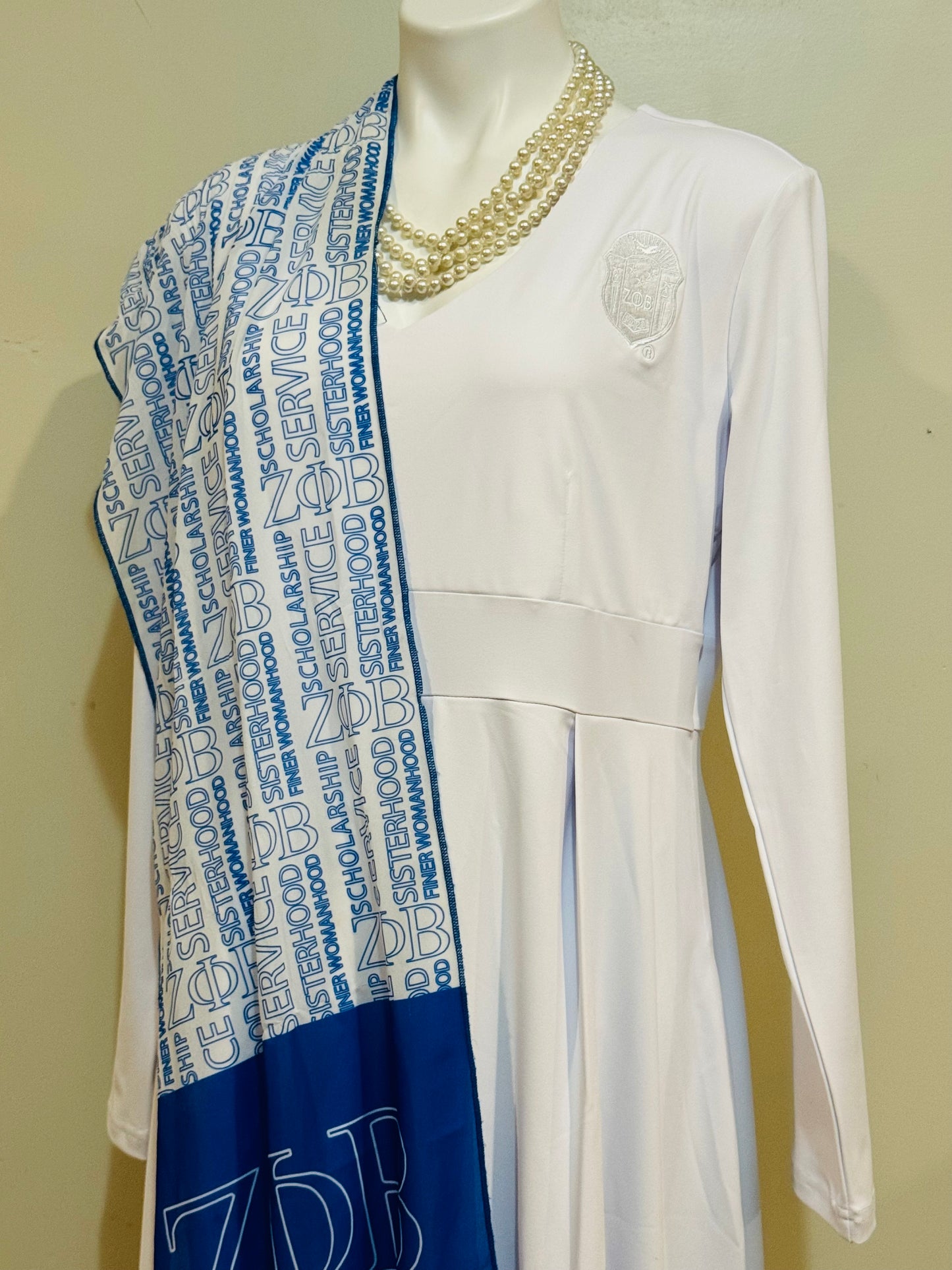 Finer SHIELD White Handkerchief Hem Dress