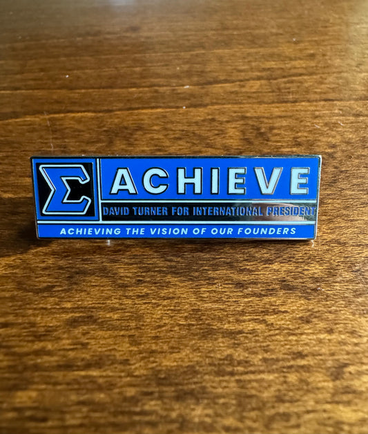 TURNER FOR INTERNATIONAL PRESIDENT Lapel Pin