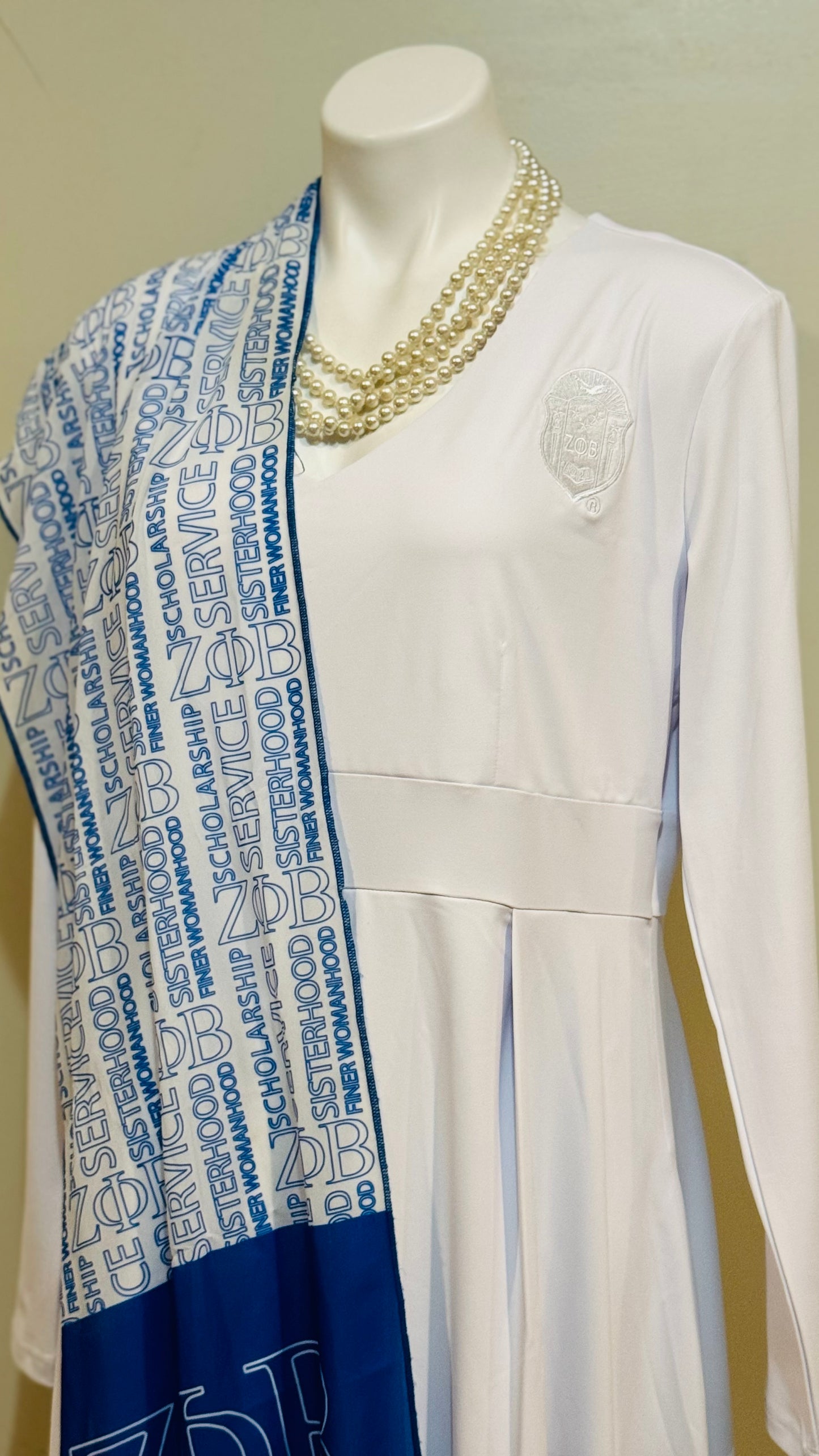 Finer SHIELD White Handkerchief Hem Dress