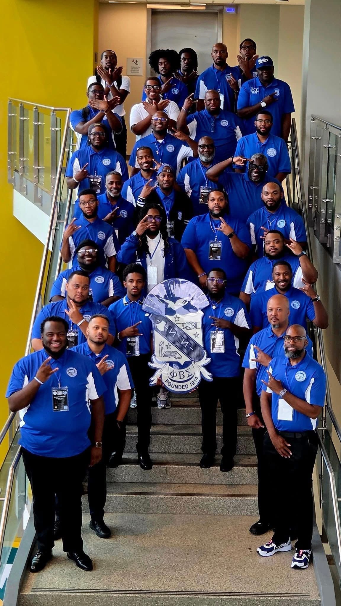 Phi Beta Sigma STATE OF MI Dri-Fit Royal & WHITE Polo