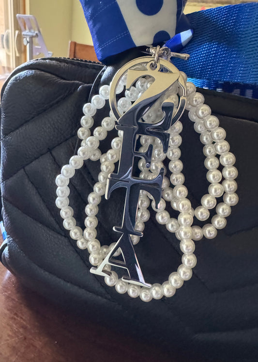 ZETA Pearl Purse Charm/Key chain