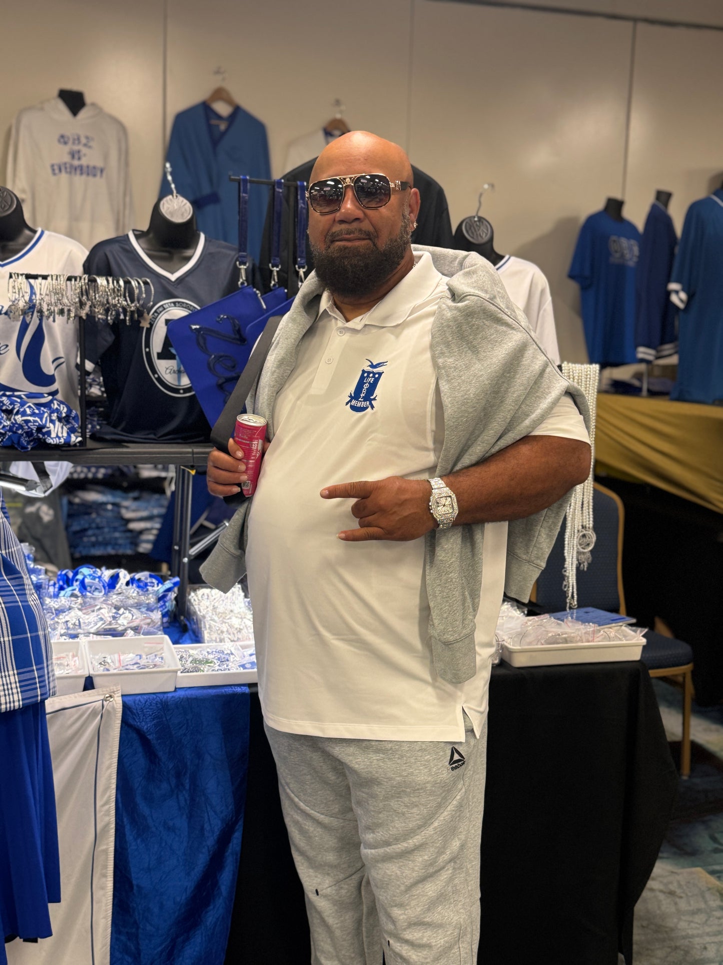 Phi Beta Sigma LM Polo (White w/LM Logo)