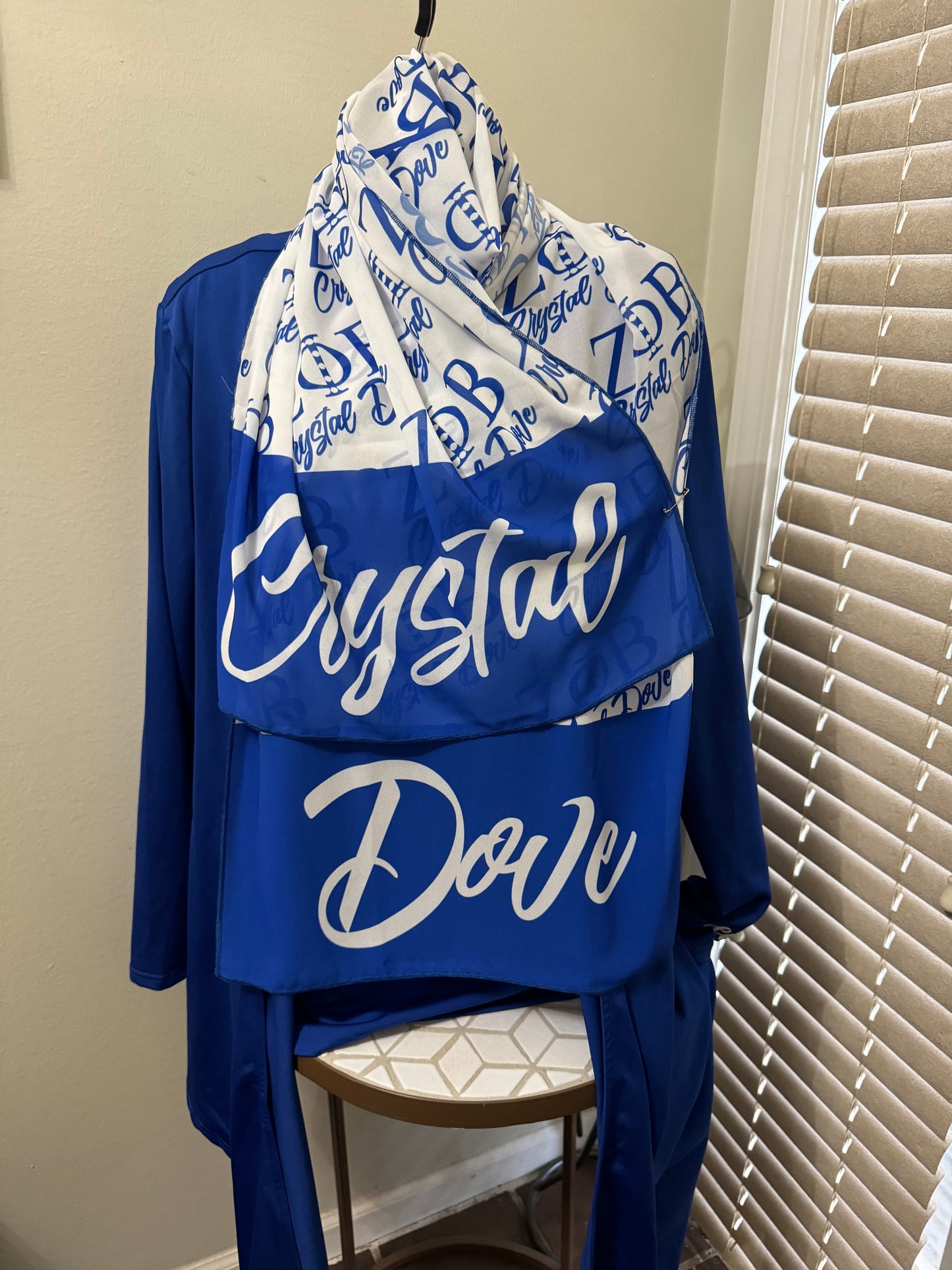 Crystal Dove Chiffon Scarf