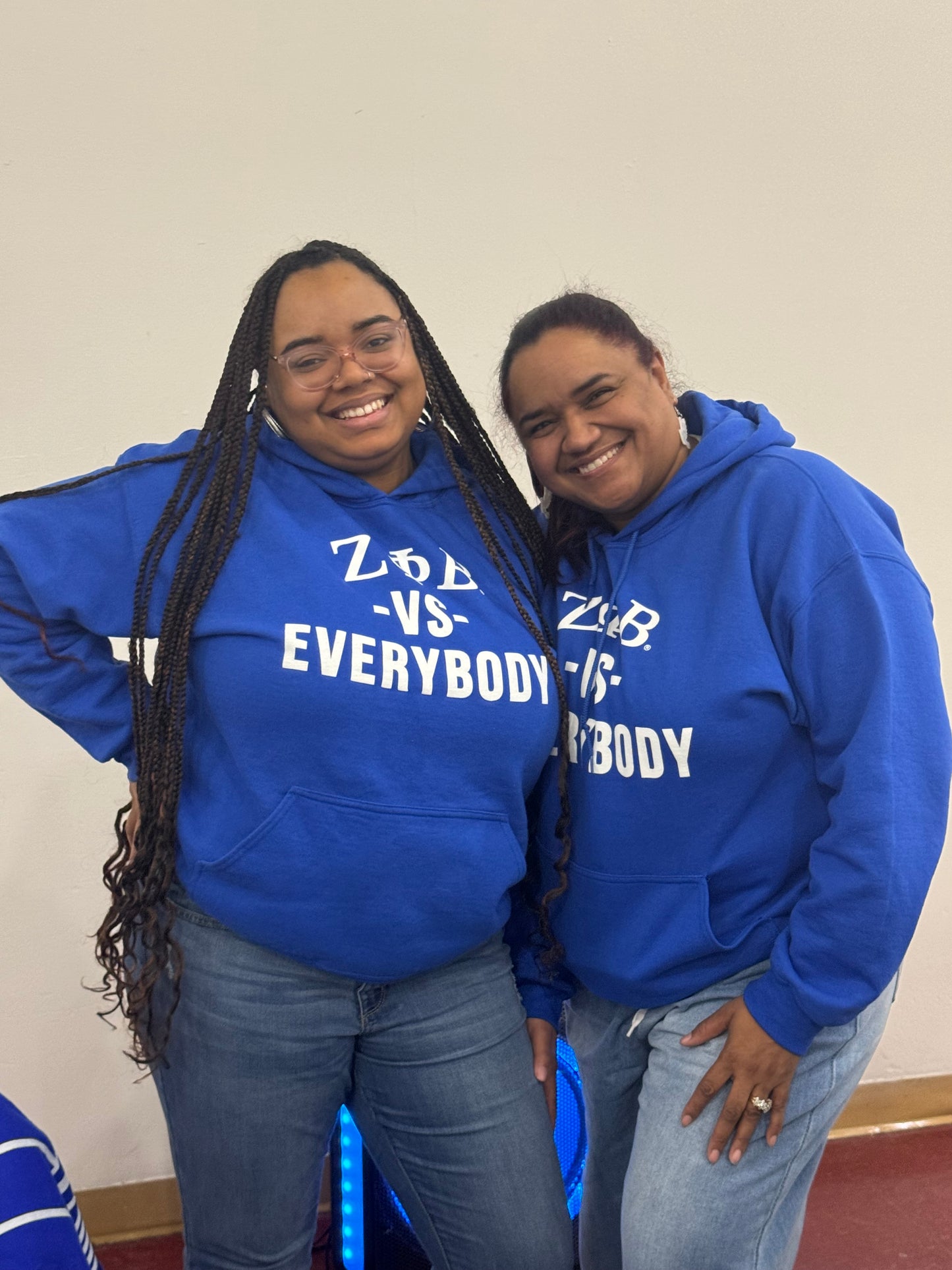ZETA PHI BETA vs Everybody Hoodie (Royal)