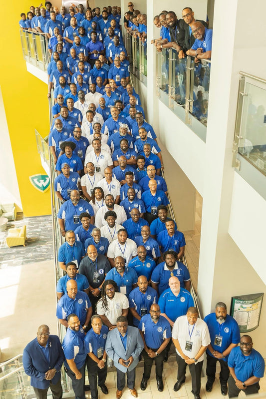 Phi Beta Sigma STATE OF MI Dri-Fit Royal & WHITE Polo