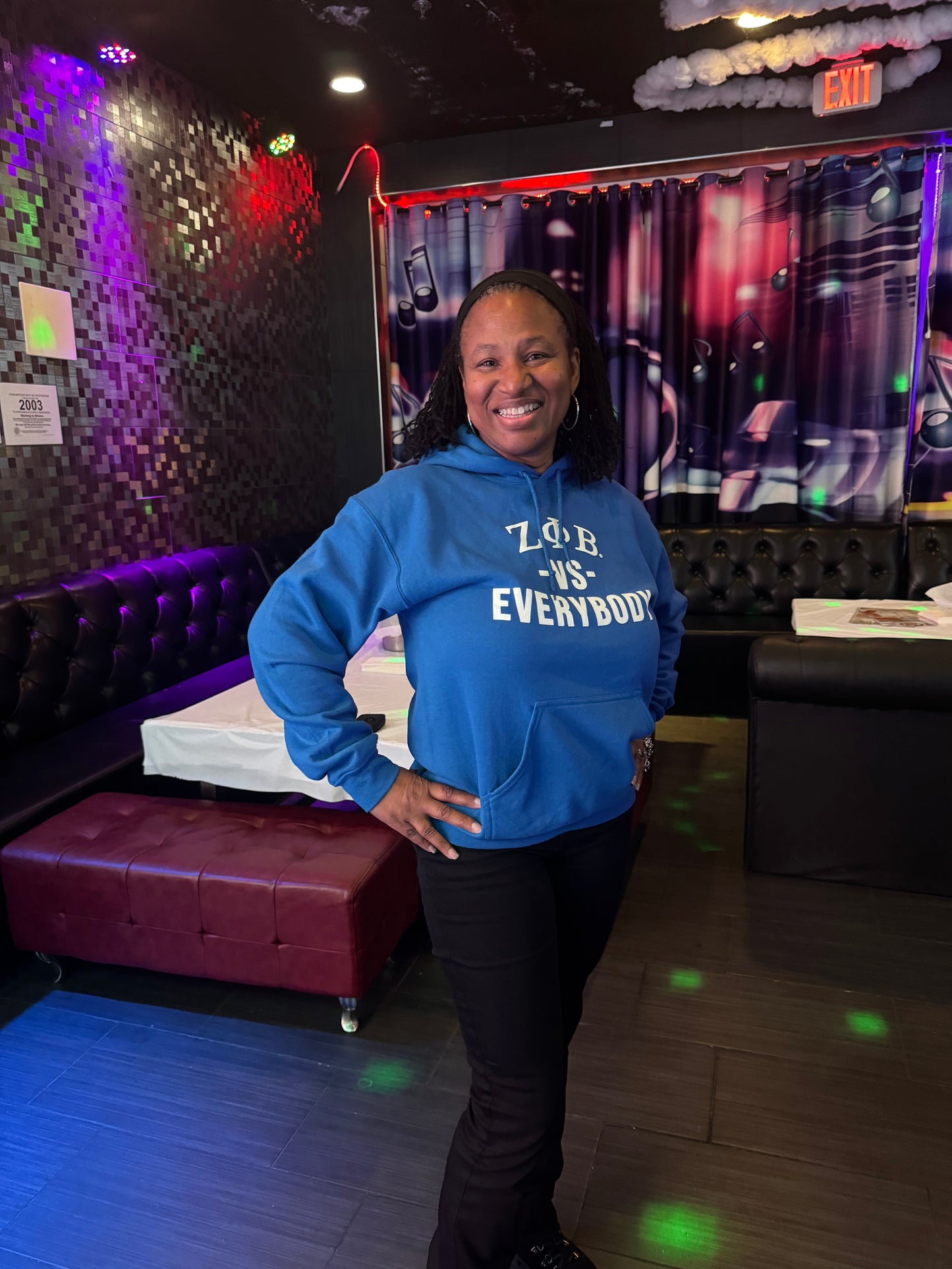 ZETA PHI BETA vs Everybody Hoodie (Royal)