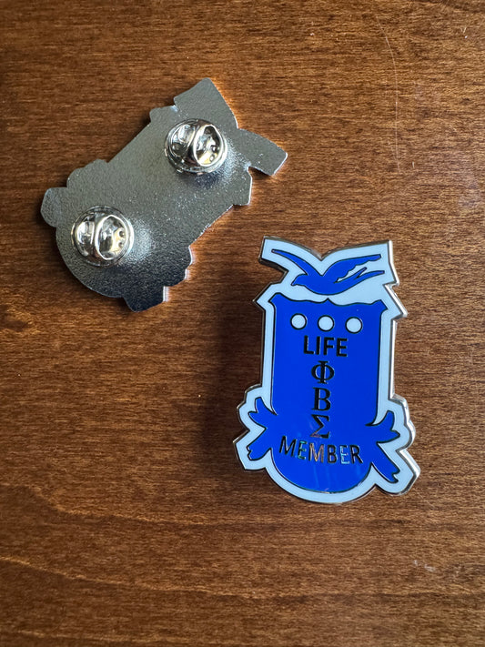 Phi Beta Sigma Life Member Lapel Pin
