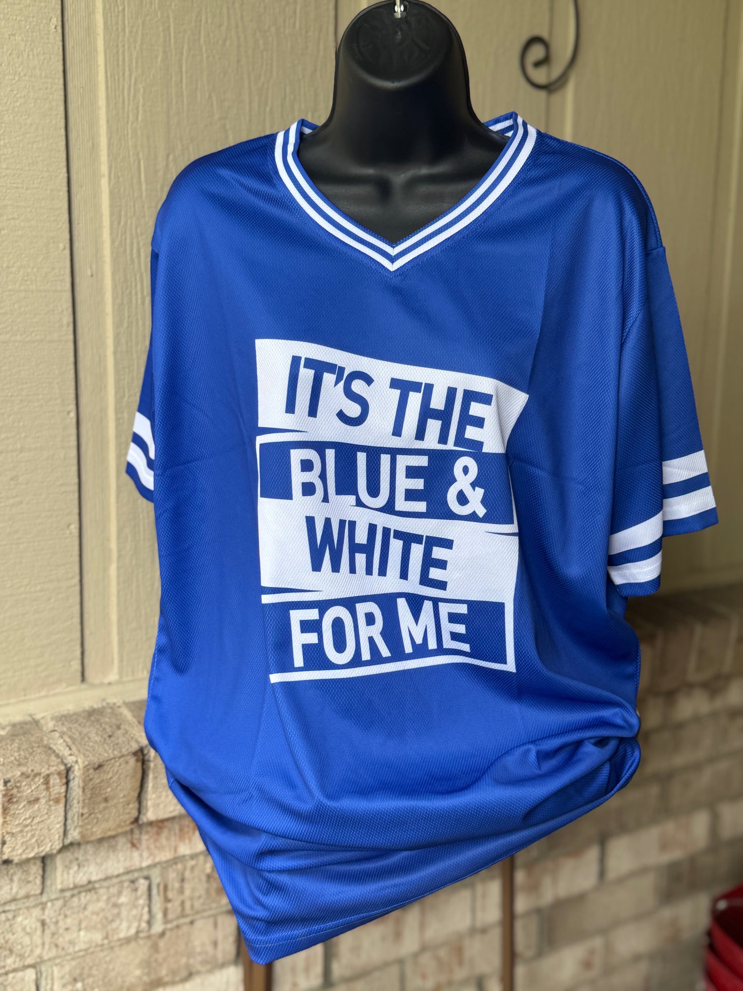 BLUE & WHITE For Me Jersey