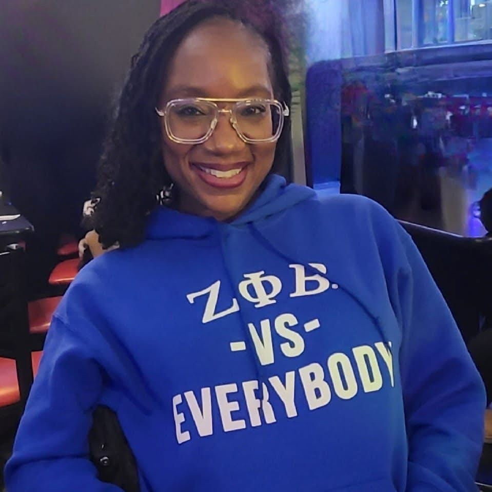ZETA PHI BETA vs Everybody Hoodie (Royal)