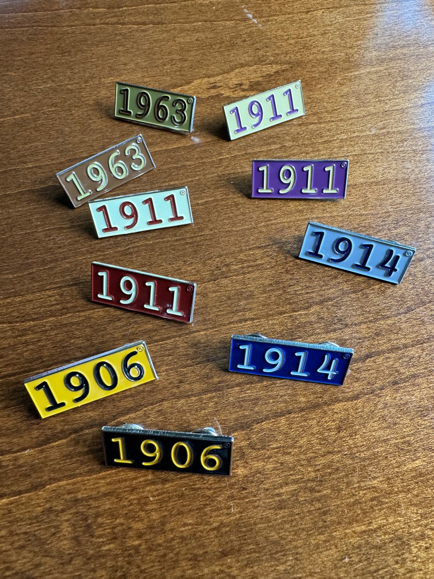 Fraternity Founding Year Pin