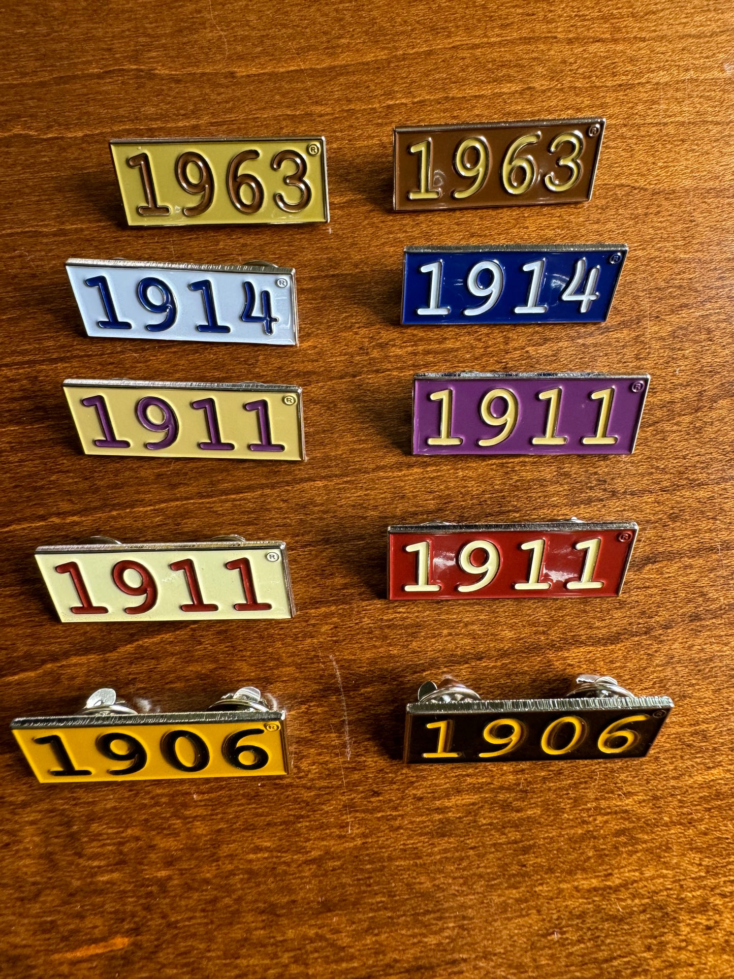 Fraternity Founding Year Pin