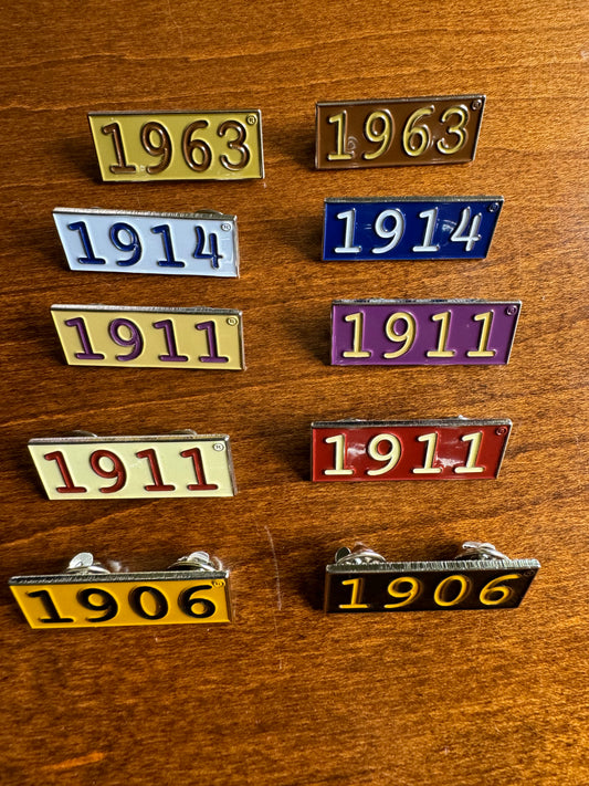Fraternity Founding Year Pin