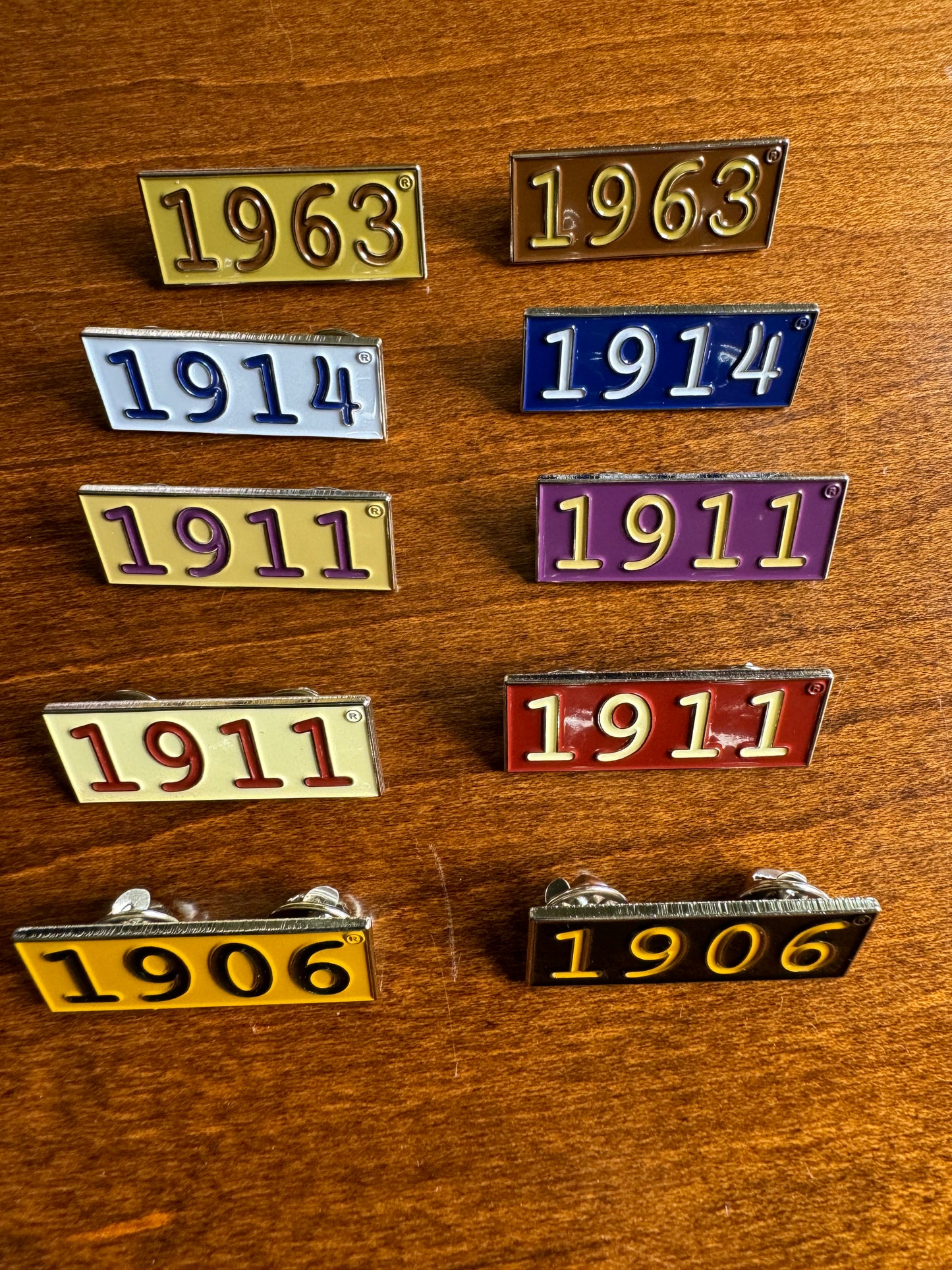 Fraternity Founding Year Pin
