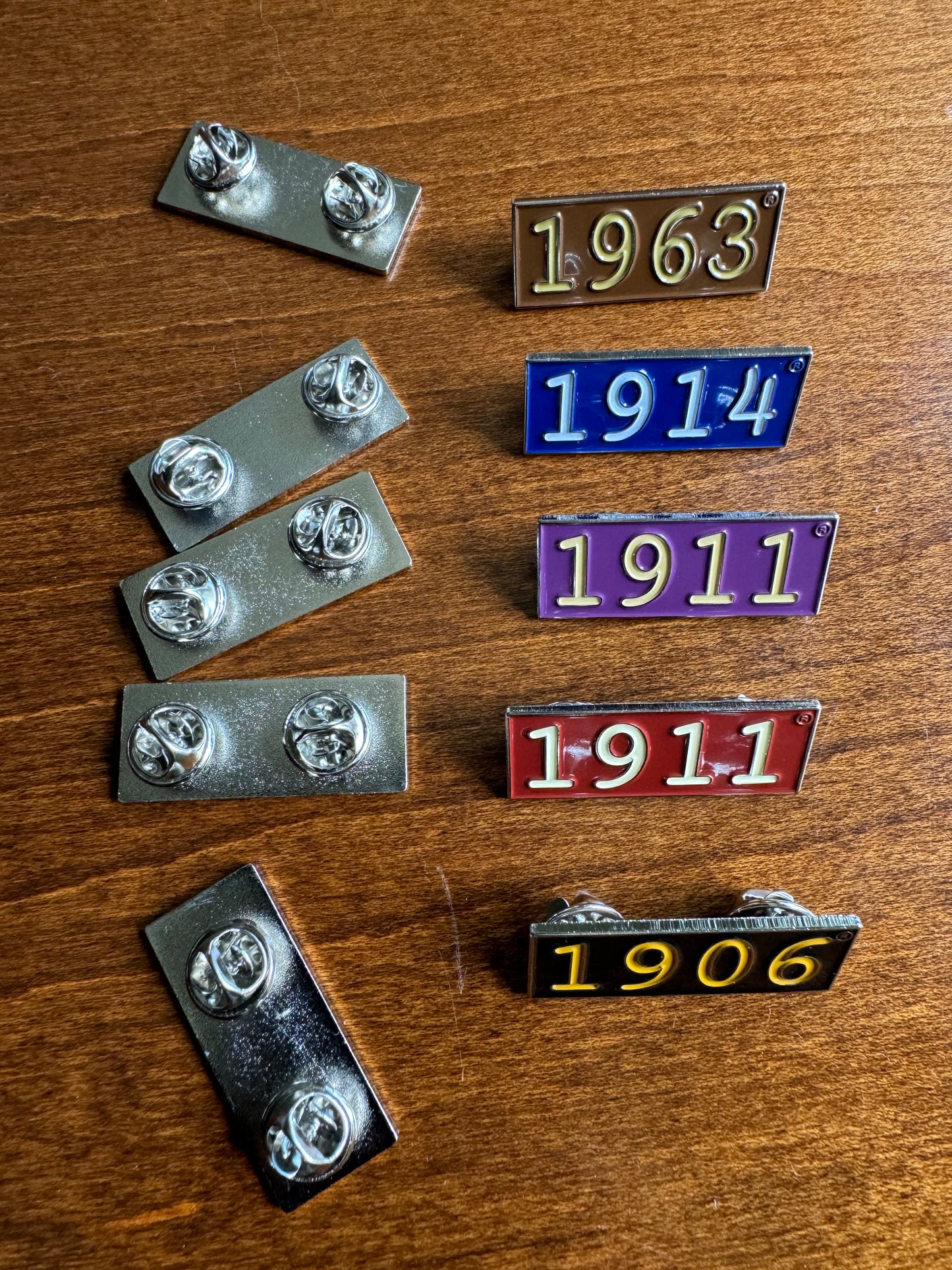 Fraternity Founding Year Pin
