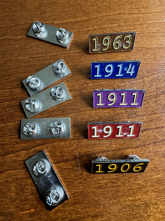 Fraternity Founding Year Pin