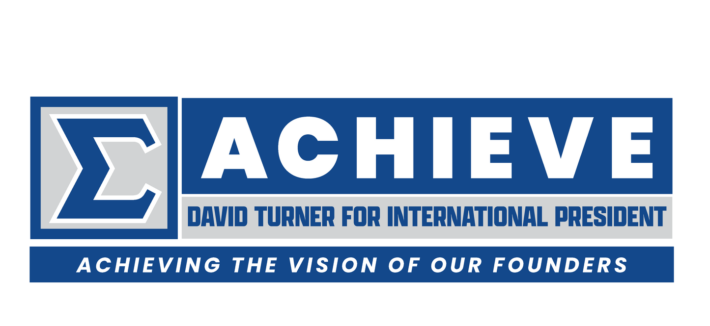 TURNER FOR INTERNATIONAL PRESIDENT Lapel Pin
