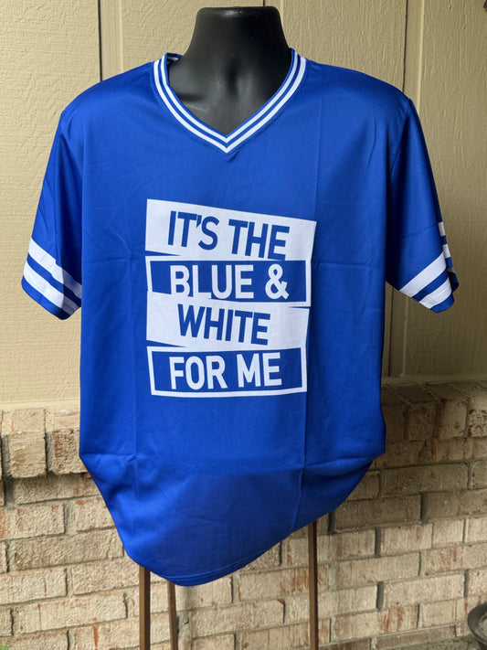 BLUE & WHITE For Me Jersey