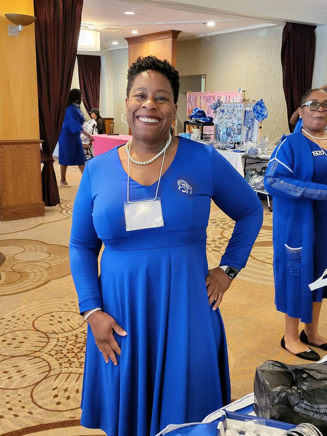 Finer Blue Handkerchief Hem Dress