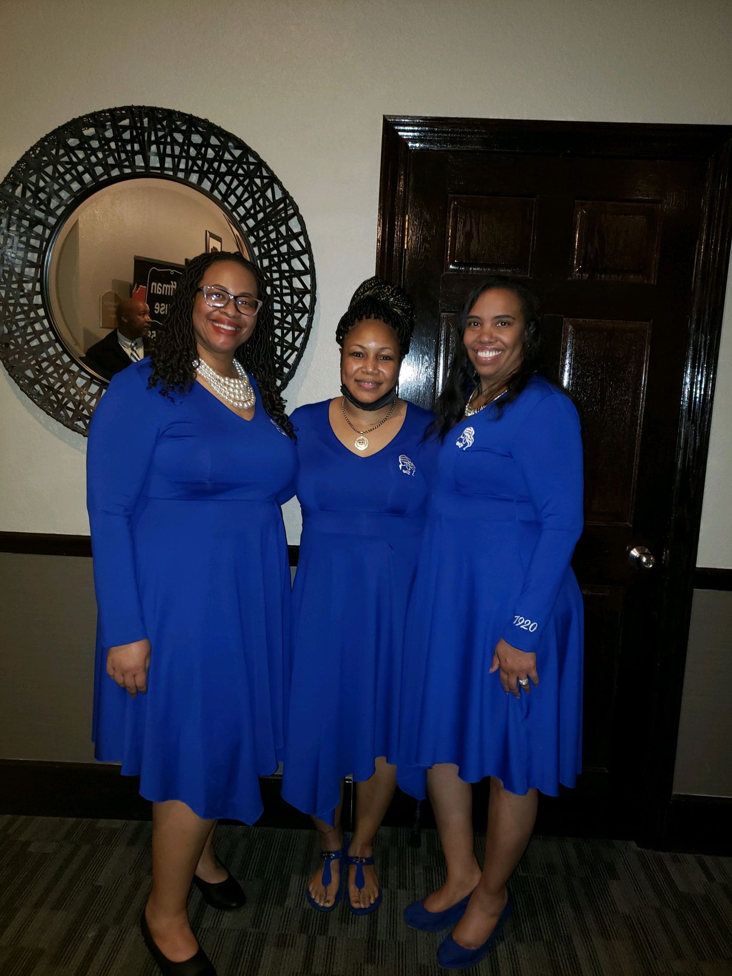 Finer Blue Handkerchief Hem Dress