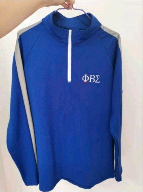 Sigma Blue 3/4 Zip Shirt w/Reflectors