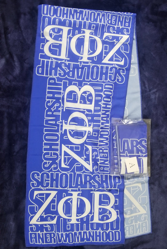 Greek Lettered Principles Chiffon Scarf