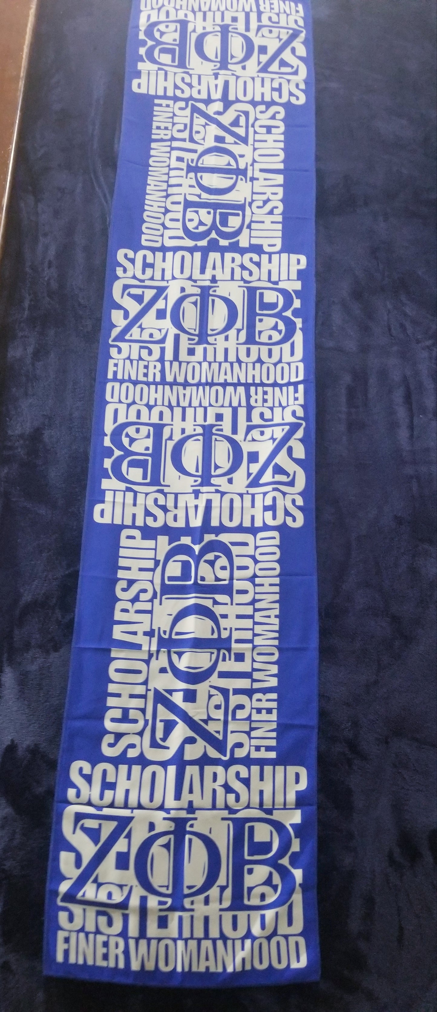 Greek Lettered Principles Chiffon Scarf