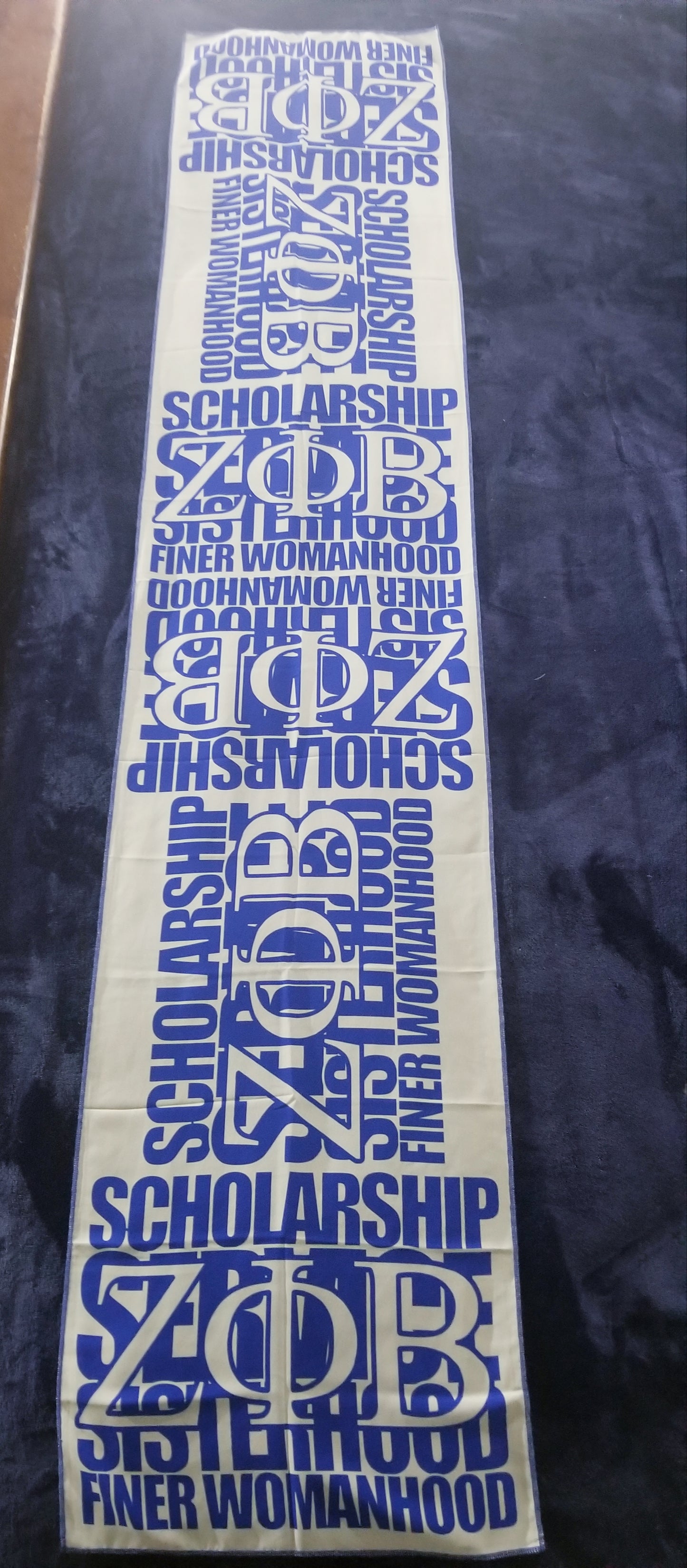 Greek Lettered Principles Chiffon Scarf