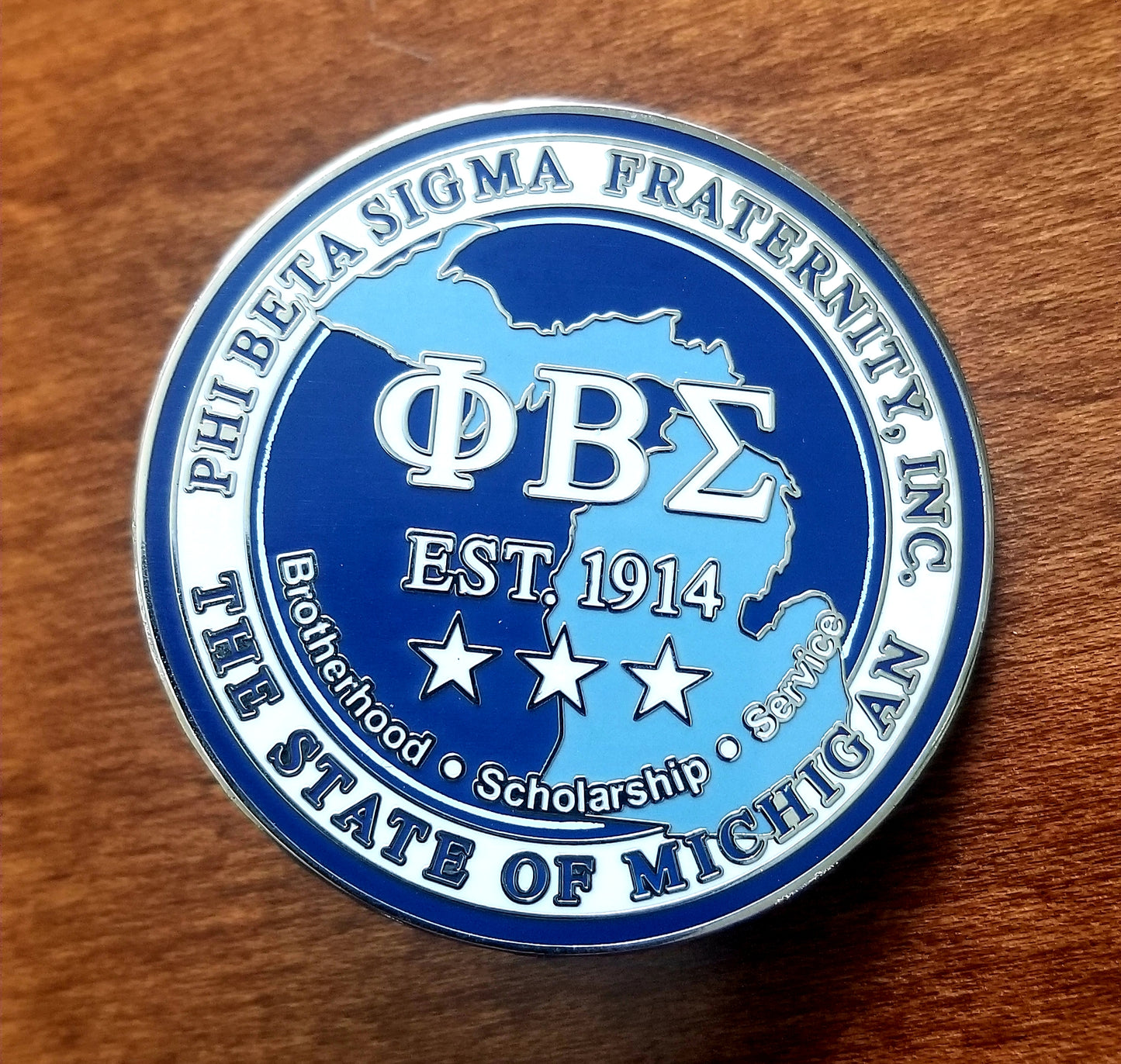 Phi Beta Sigma STATE OF MI Dri-Fit Polo & Lapel Pin