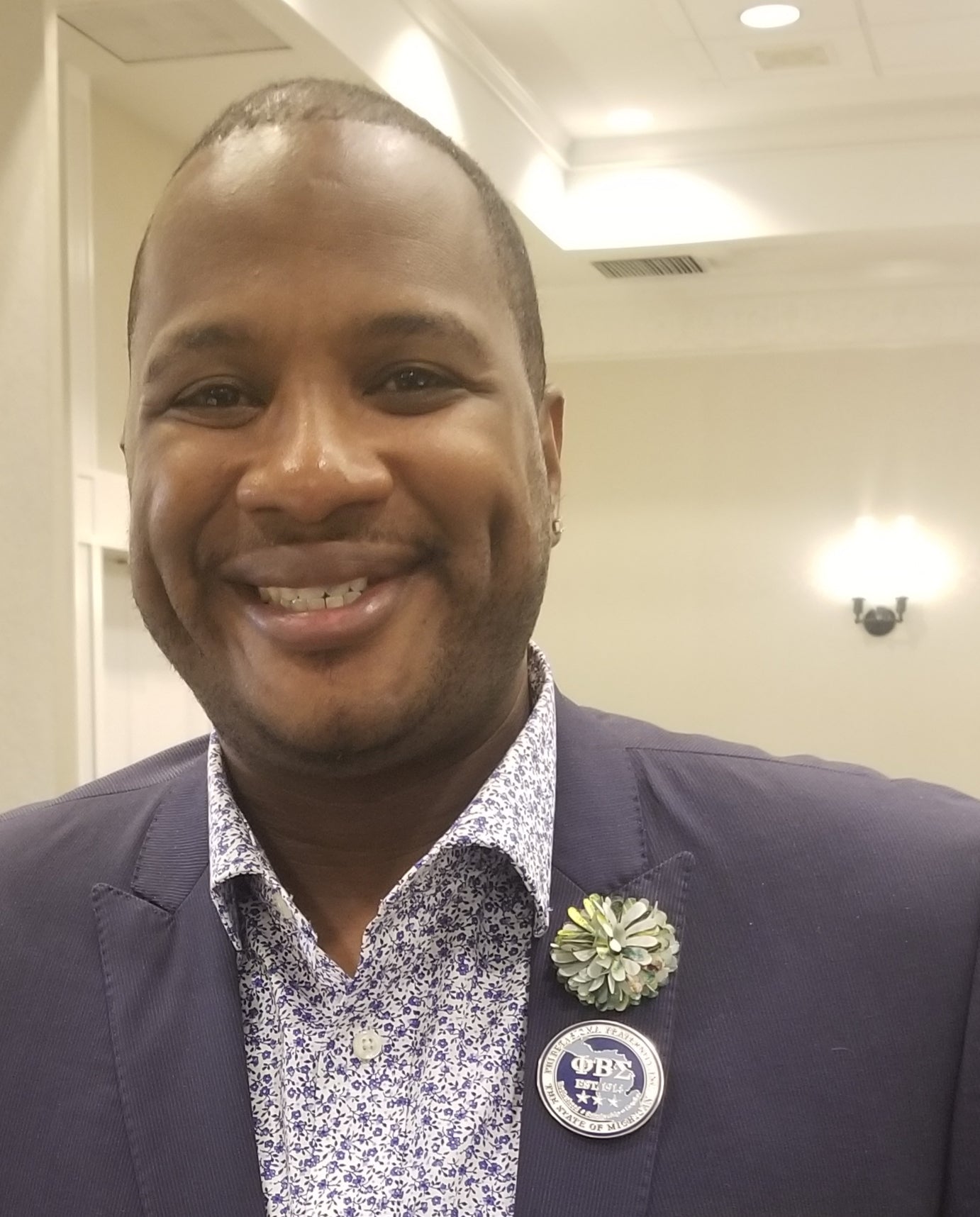 Phi Beta Sigma STATE OF MI Dri-Fit Polo & Lapel Pin