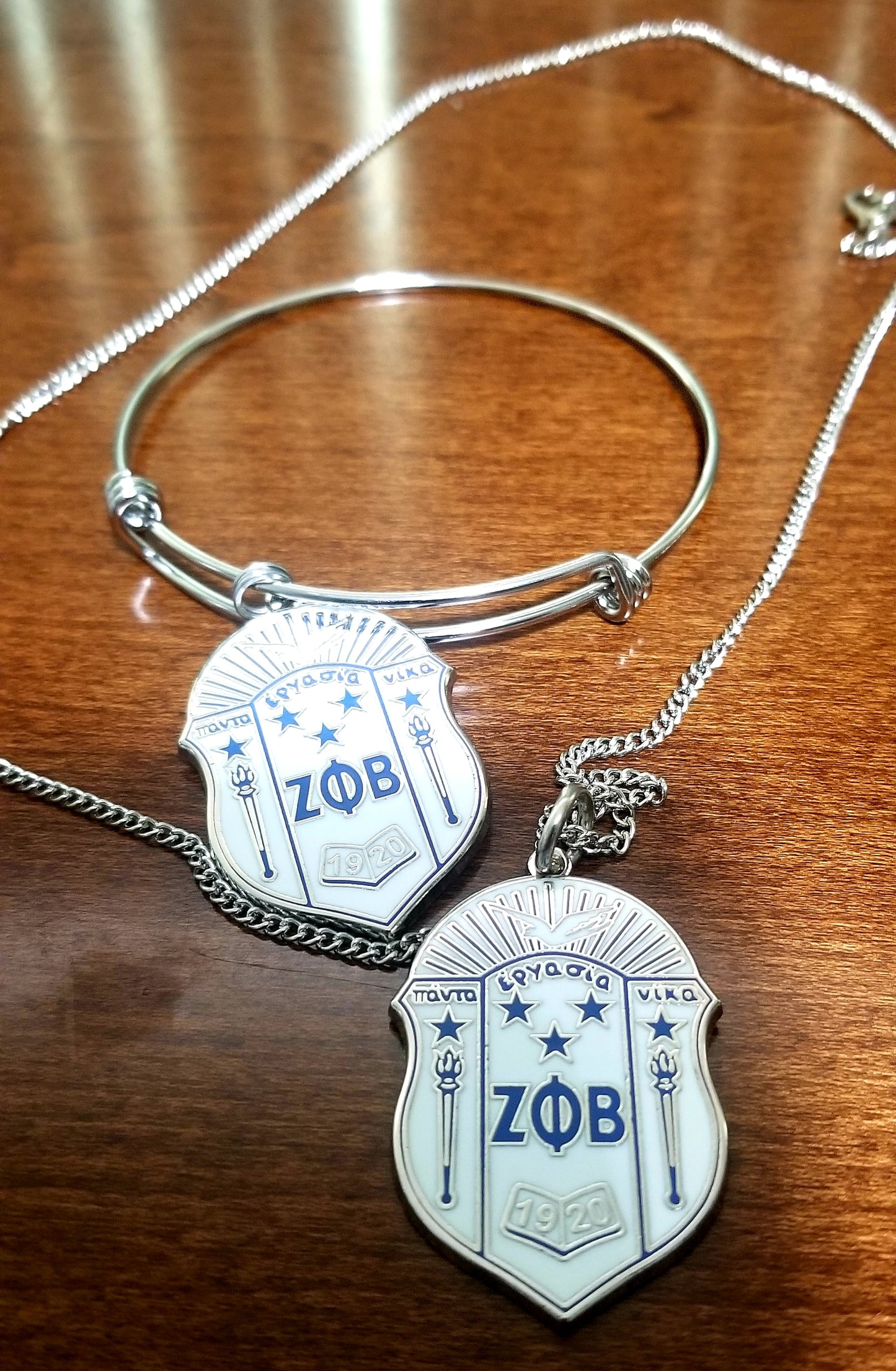 Shield Bracelet & Necklace