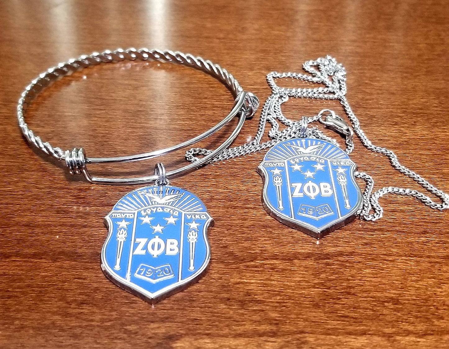 Shield Bracelet & Necklace