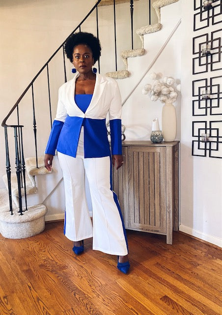 Colorblock Chic Suit