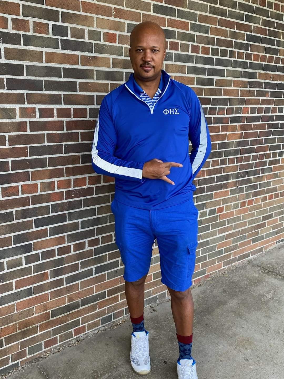 Sigma Blue 3/4 Zip Shirt w/Reflectors