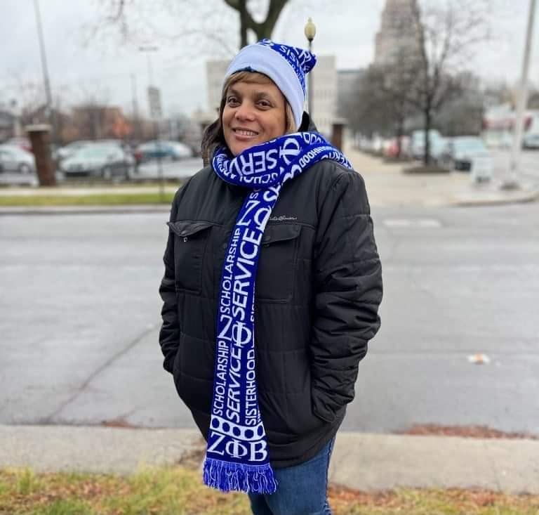 Principles Abstract Scarf & Hat Set
