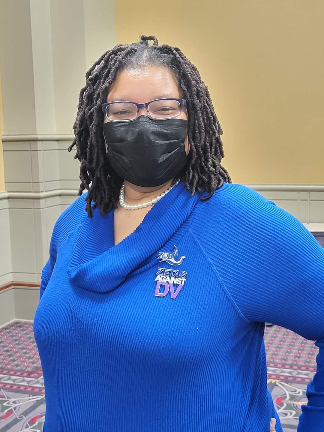 "Zetas Against DV" lapel pin