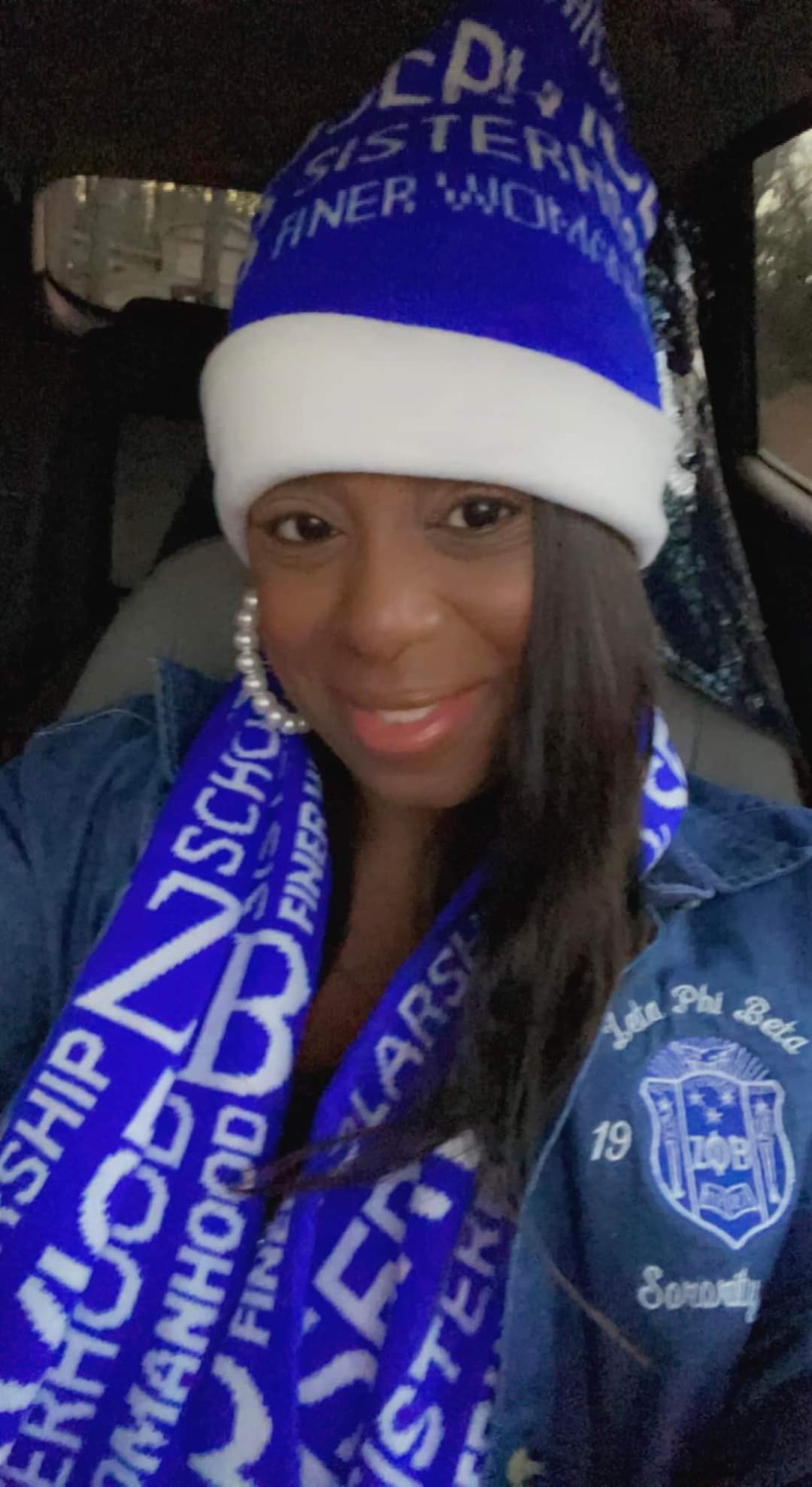 Principles Abstract Scarf & Hat Set